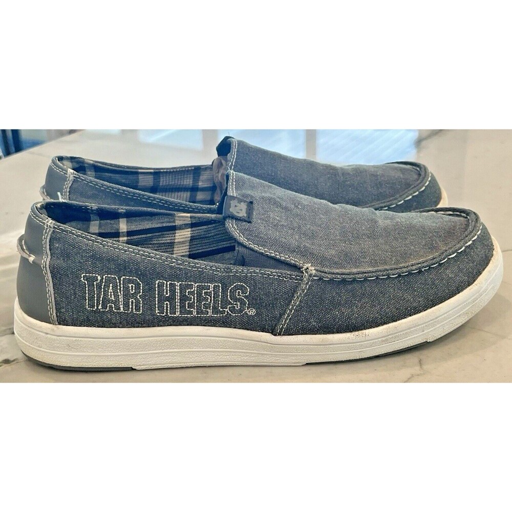 Men Primus Casual Fanatics Team UNC TAR HEELS EMBROIDERED Slip On's SZ 11